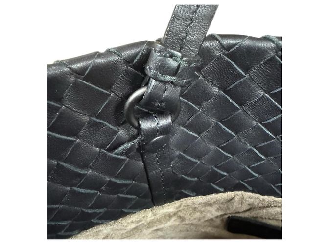 Borsa a Spalla Intrecciato Bottega Veneta Nero - vista 9