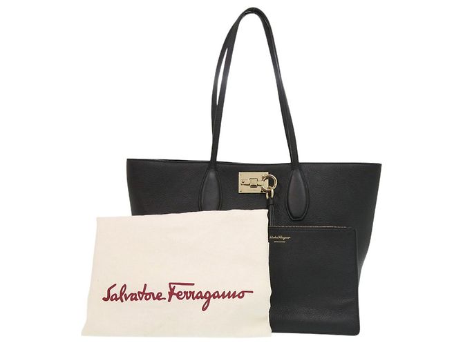 Gancini Leder Tote Bag von Salvatore Ferragamo - Ansicht 2