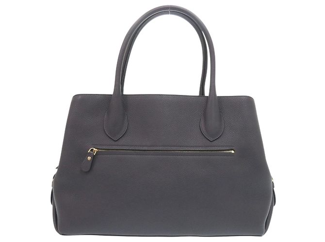 Graue Leder-Tote von Salvatore Ferragamo Braun - Ansicht 2