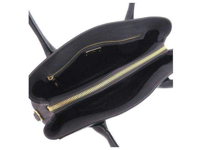 Graue Leder-Tote von Salvatore Ferragamo Braun - Ansicht 6