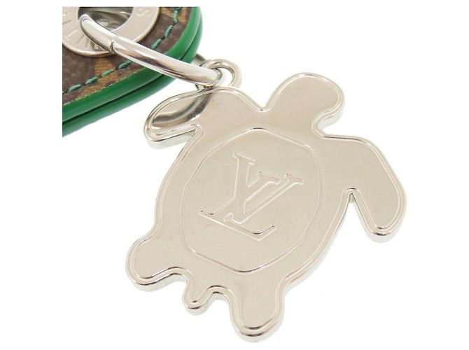 Louis Vuitton Monogram Turtle Keyring Brown Green - view 4