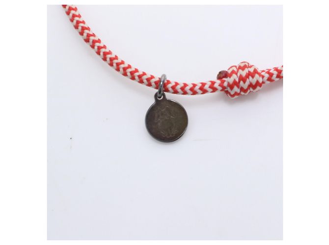 Bracciale Charm Silver Lockit di Louis Vuitton Bianco Rosso - vista 6