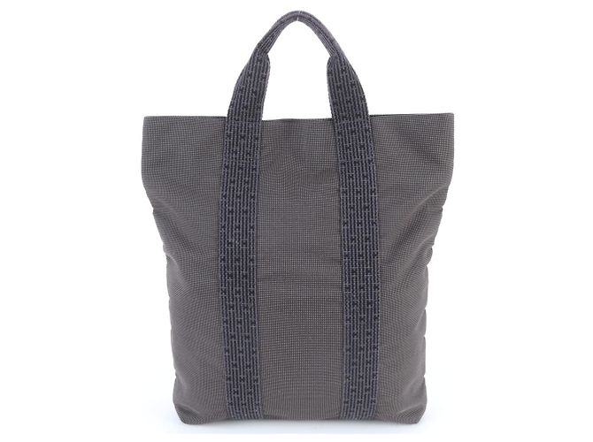 Borsa Tote Herline di Hermès Marrone Nero - vista 3