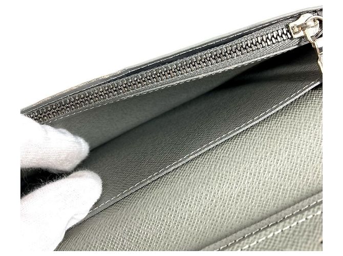 Portafoglio Lungo Brazza in Titanio Monogramma Louis Vuitton Marrone - vista 11