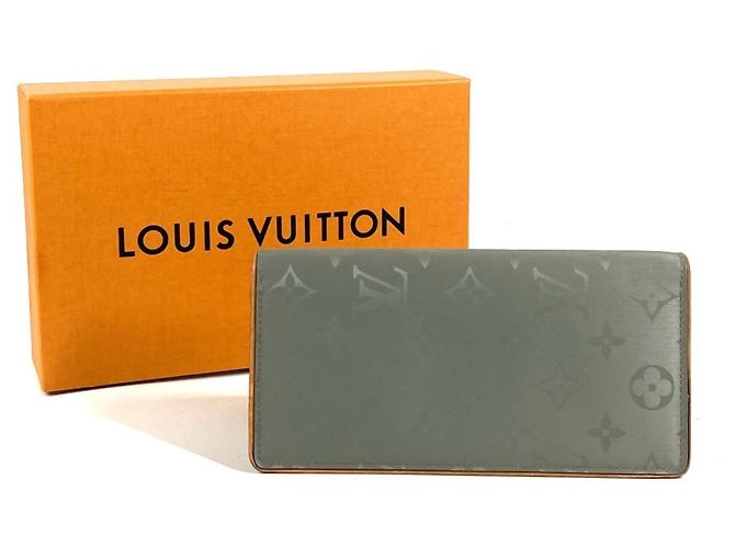 Portafoglio Lungo Brazza in Titanio Monogramma Louis Vuitton Marrone - vista 13