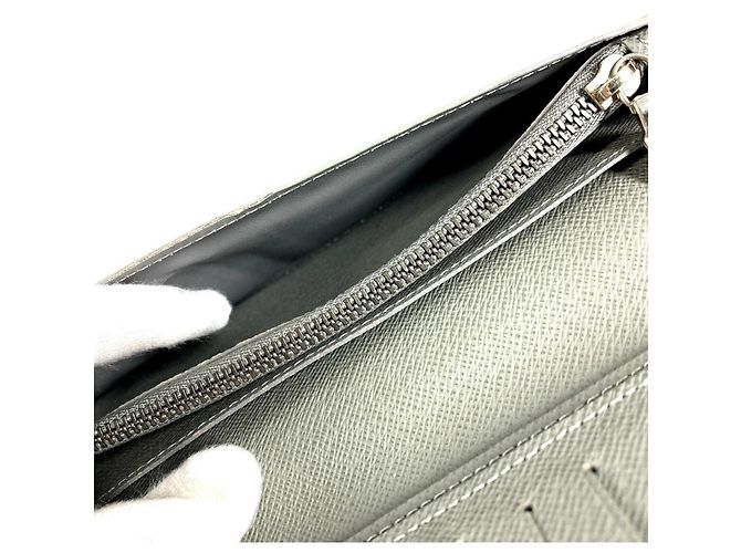 Portafoglio Lungo Brazza in Titanio Monogramma Louis Vuitton Marrone - vista 14