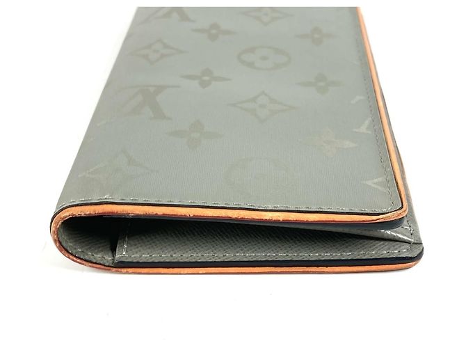 Portafoglio Lungo Brazza in Titanio Monogramma Louis Vuitton Marrone - vista 3
