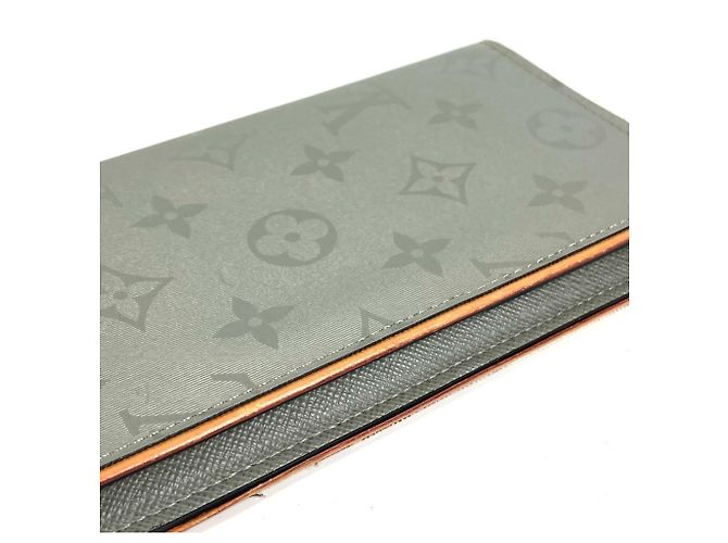 Portafoglio Lungo Brazza in Titanio Monogramma Louis Vuitton Marrone - vista 4
