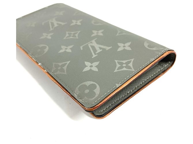 Portafoglio Lungo Brazza in Titanio Monogramma Louis Vuitton Marrone - vista 7