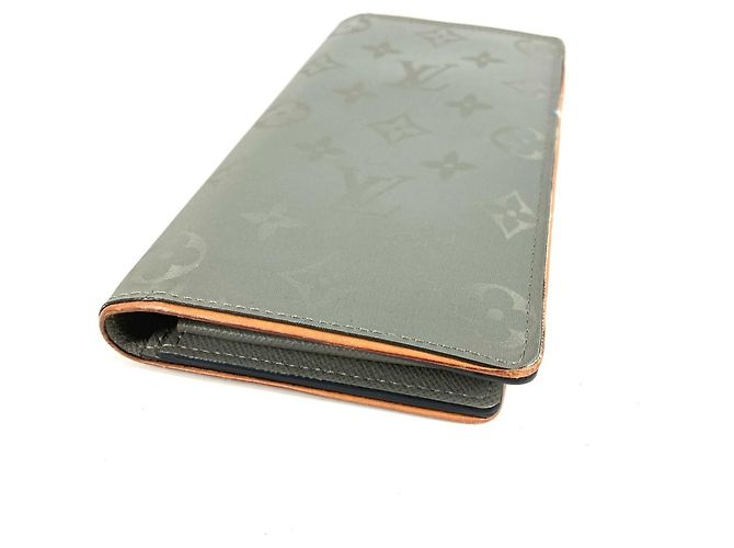 Portafoglio Lungo Brazza in Titanio Monogramma Louis Vuitton Marrone - vista 8