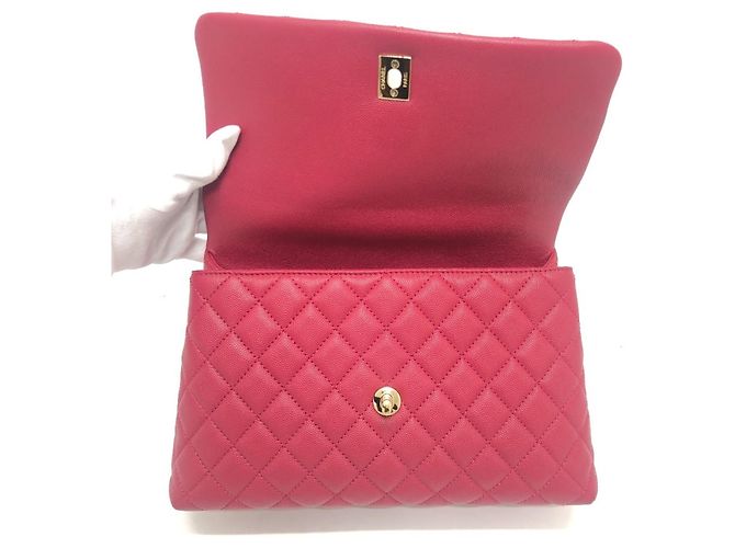 Borsa 2 in 1 Chanel Matelassé Coco Handle 29 Rosso - vista 12