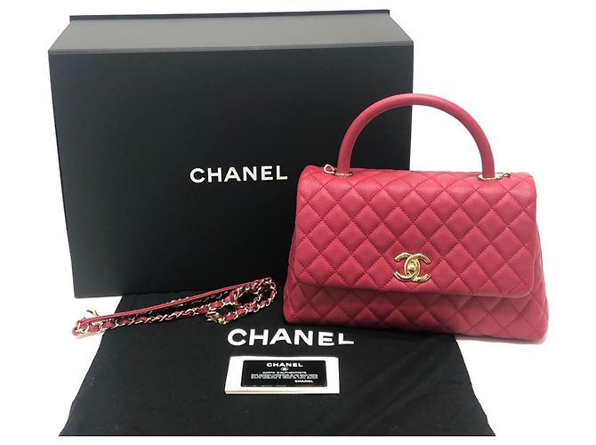 Borsa 2 in 1 Chanel Matelassé Coco Handle 29 Rosso - vista 17