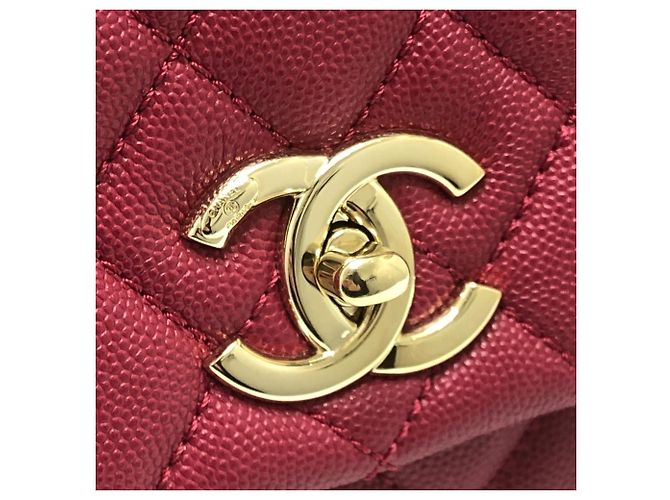 Borsa 2 in 1 Chanel Matelassé Coco Handle 29 Rosso - vista 9