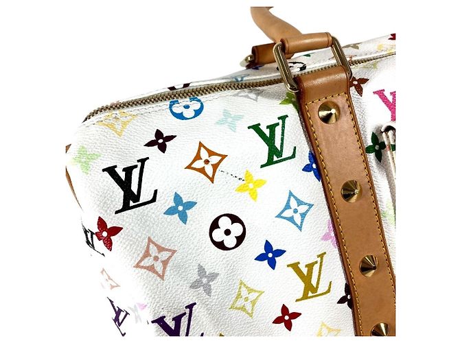 Borsa Boston Monogram Multicolore Louis Vuitton Bianco - vista 10