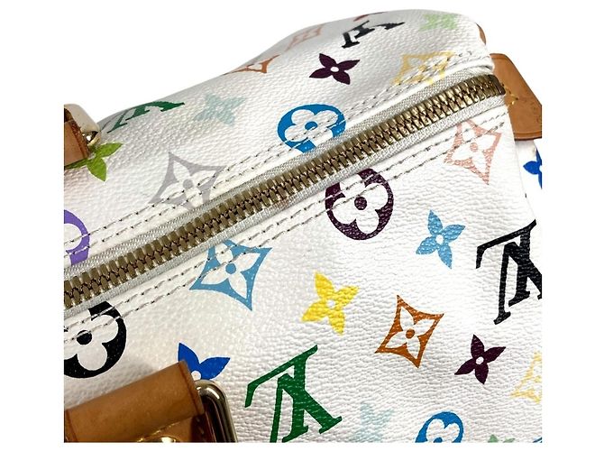 Borsa Boston Monogram Multicolore Louis Vuitton Bianco - vista 12