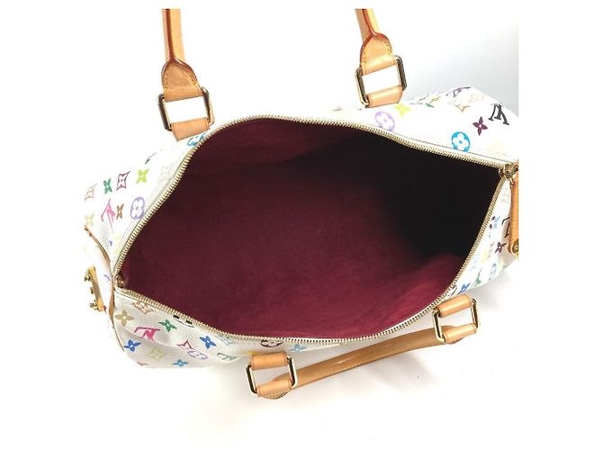 Borsa Boston Monogram Multicolore Louis Vuitton Bianco - vista 13