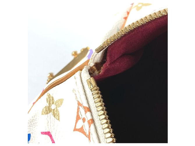 Borsa Boston Monogram Multicolore Louis Vuitton Bianco - vista 14