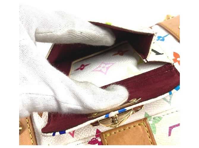 Borsa Boston Monogram Multicolore Louis Vuitton Bianco - vista 16