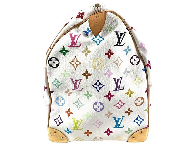Borsa Boston Monogram Multicolore Louis Vuitton Bianco - vista 4
