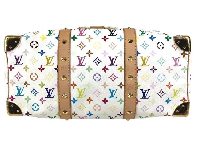 Borsa Boston Monogram Multicolore Louis Vuitton Bianco - vista 5