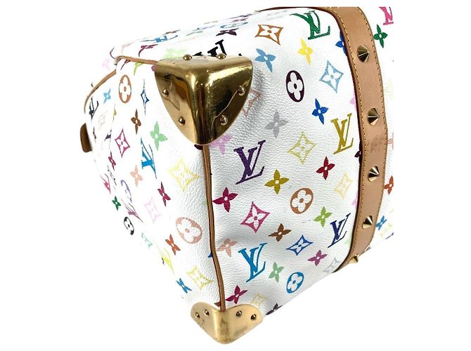 Borsa Boston Monogram Multicolore Louis Vuitton Bianco - vista 7