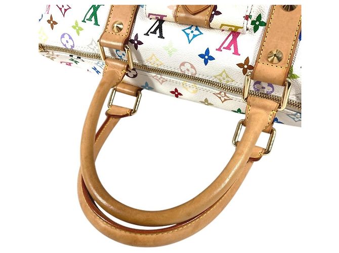 Borsa Boston Monogram Multicolore Louis Vuitton Bianco - vista 8