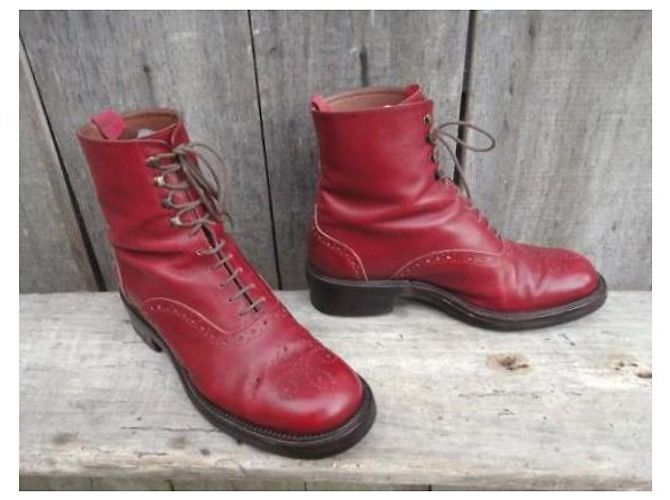 Botines Emma 2 Sartore de piel roja - vista 2