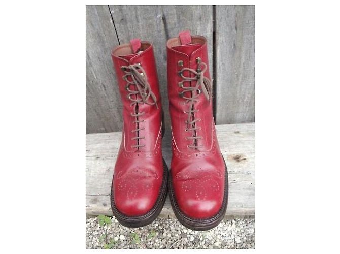 Botines Emma 2 Sartore de piel roja - vista 3