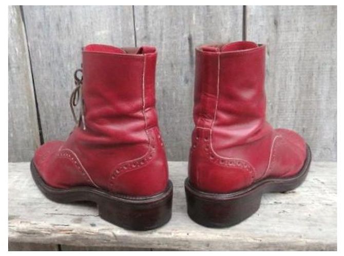 Botines Emma 2 Sartore de piel roja - vista 4