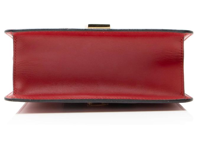 Gucci Leder Sylvie Mini Handtasche Rot - Ansicht 4