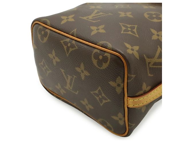 Noe Bolso de Hombro Nano Noé Monograma Louis Vuitton Castaño - vista 3