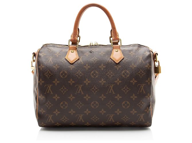 Borsa a Spalla Speedy Bandouliere 30 in Tela Monogram Louis Vuitton Marrone - vista 3