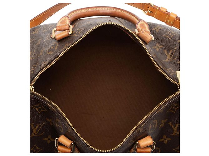 Borsa a Spalla Speedy Bandouliere 30 in Tela Monogram Louis Vuitton Marrone - vista 7