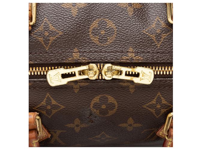 Borsa a Spalla Speedy Bandouliere 30 in Tela Monogram Louis Vuitton Marrone - vista 9