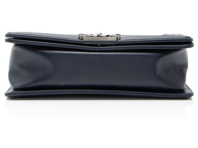 Chanel Bicolor Kalbsleder Alte Medium Boy Bag Schwarz - Ansicht 4