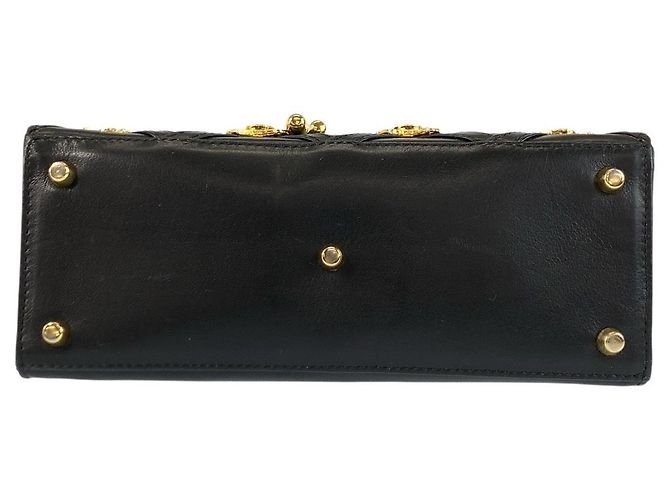 Borsa a Spalla in Pelle Medusa di Versace Nero - vista 10