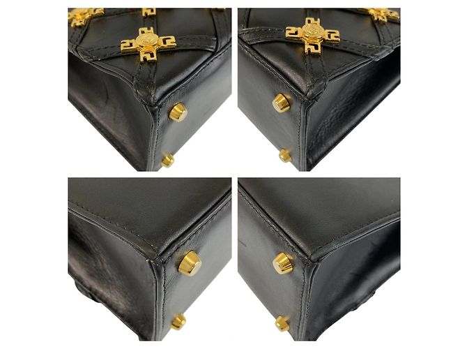 Borsa a Spalla in Pelle Medusa di Versace Nero - vista 4