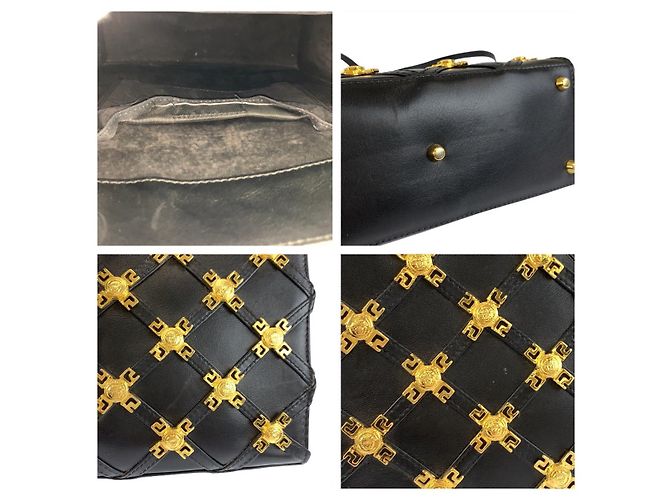 Borsa a Spalla in Pelle Medusa di Versace Nero - vista 6