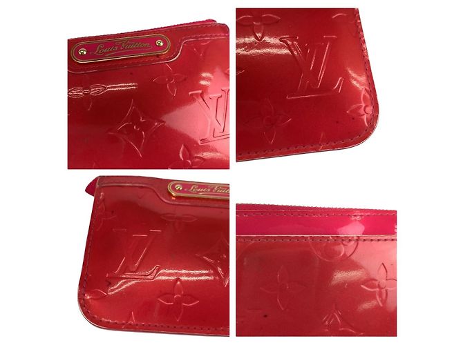 Schlüsselhalter Pochette Cles Vernis Louis Vuitton Pink - Ansicht 7