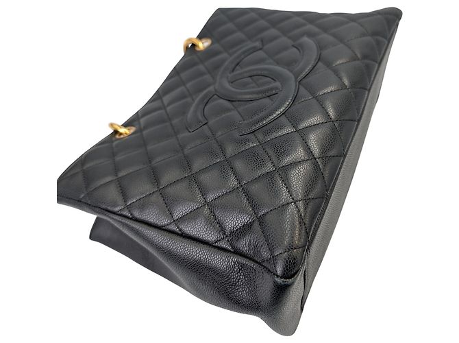 Chanel GST Caviar Nero Oro - vista 8