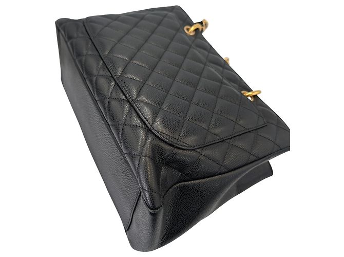 Chanel GST Caviar Nero Oro - vista 9