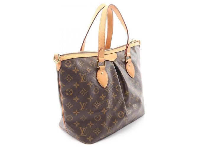 Borsa Louis Vuitton Palermo PM Marrone - vista 5