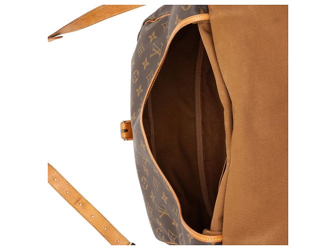 Louis Vuitton Vintage Monogramm Canvas Saumur 35 Umhängetasche Braun - Ansicht 7