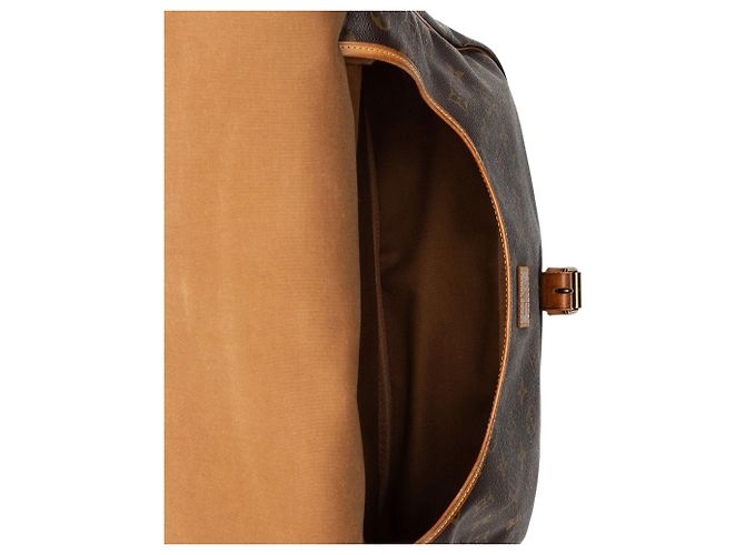 Louis Vuitton Vintage Monogramm Canvas Saumur 35 Umhängetasche Braun - Ansicht 8