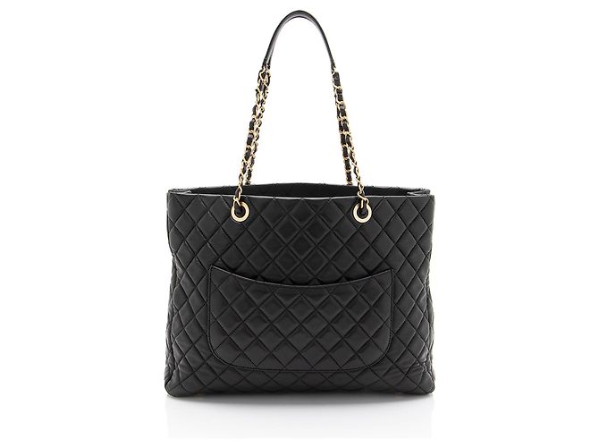 Gabrielle Chanel Medallion Tote aus Lammleder Schwarz - Ansicht 3