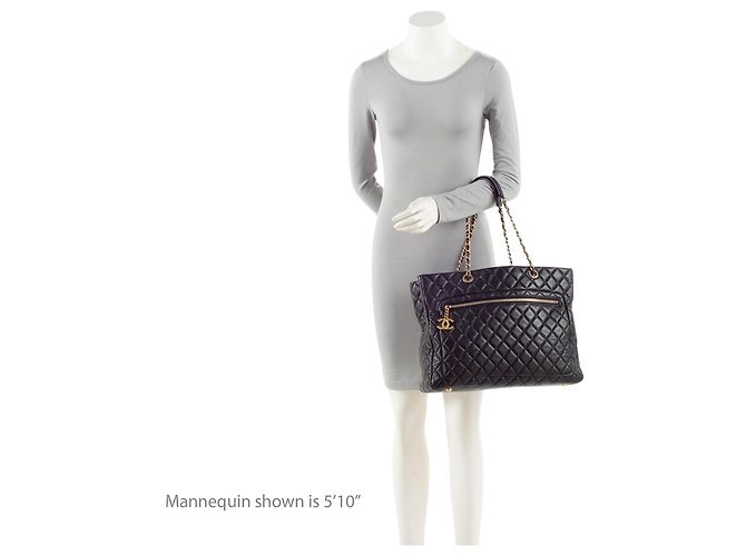 Gabrielle Chanel Medallion Tote aus Lammleder Schwarz - Ansicht 5