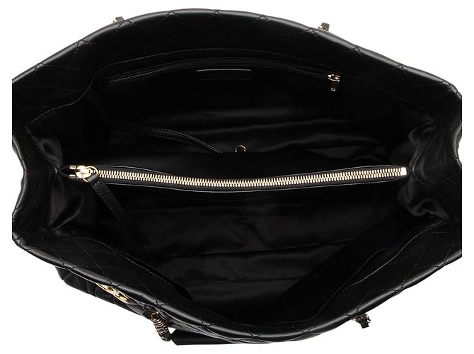 Gabrielle Chanel Medallion Tote aus Lammleder Schwarz - Ansicht 7