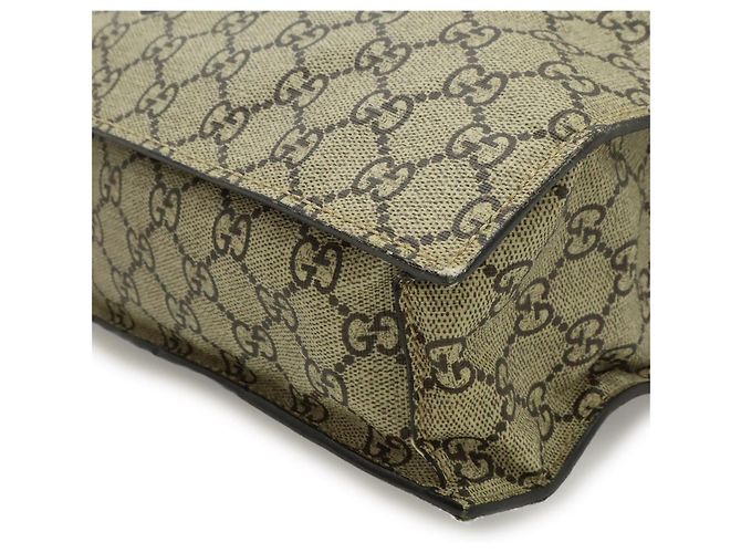 Gucci GG Supreme Bee Print 2WAY Tote Bag Braun Beige - Ansicht 3
