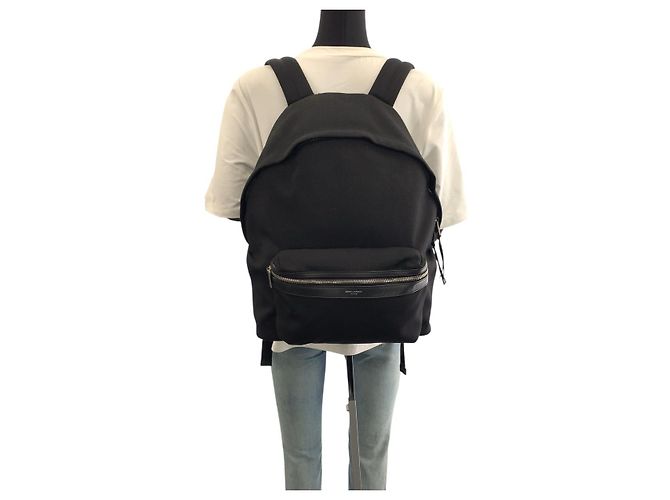 Yves Saint Laurent Zaino in tela e pelle Saint Laurent - vista 7