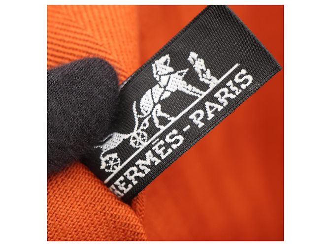 Borsa in pelle Hermès Valparaiso MM arancione - vista 8